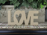 Love Cutout with Heart