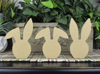 Bunny Head Cutouts- One Floppy Ear, 2 Floppy Ears & Straight Ears