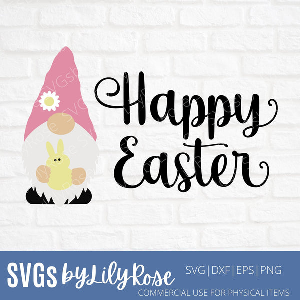 Easter Gnome Svg- Happy Easter